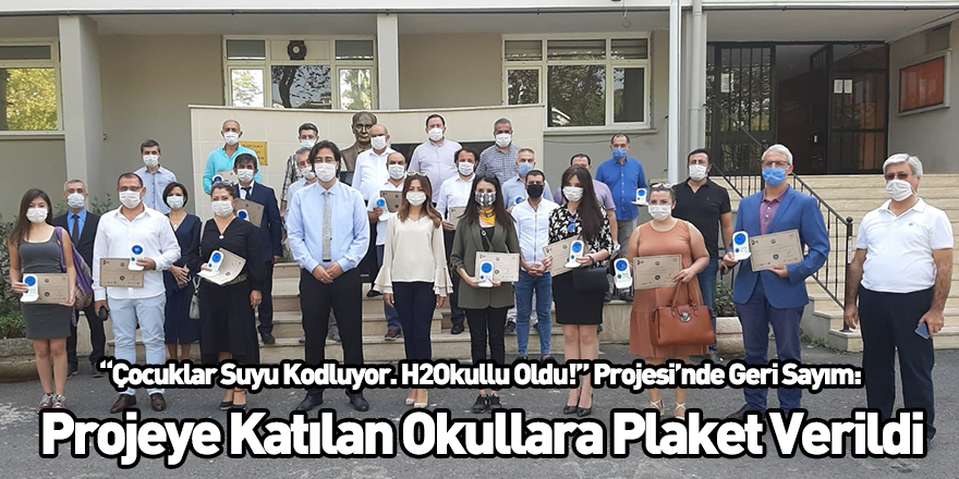 “Çocuklar Suyu Kodluyor. H2Okullu Oldu!” Projesi’nde Geri Sayım: Projeye Katılan Okullara Plaket Verildi