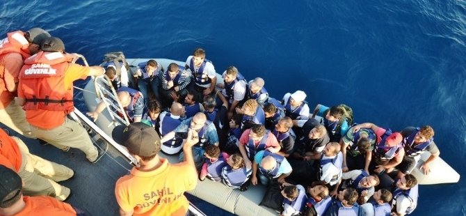 Ege Denizi'nde 36 mülteci yakalandı