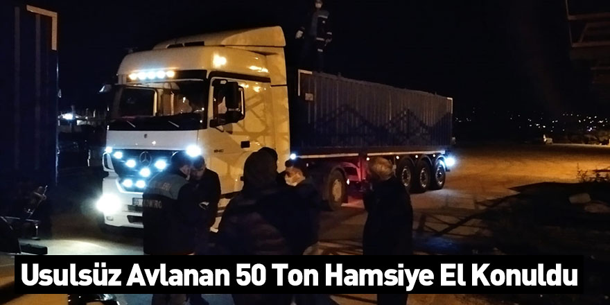 Usulsüz Avlanan 50 Ton Hamsiye El Konuldu