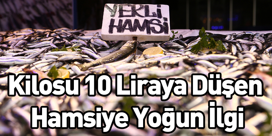 Kilosu 10 Liraya Düşen Hamsiye Yoğun İlgi