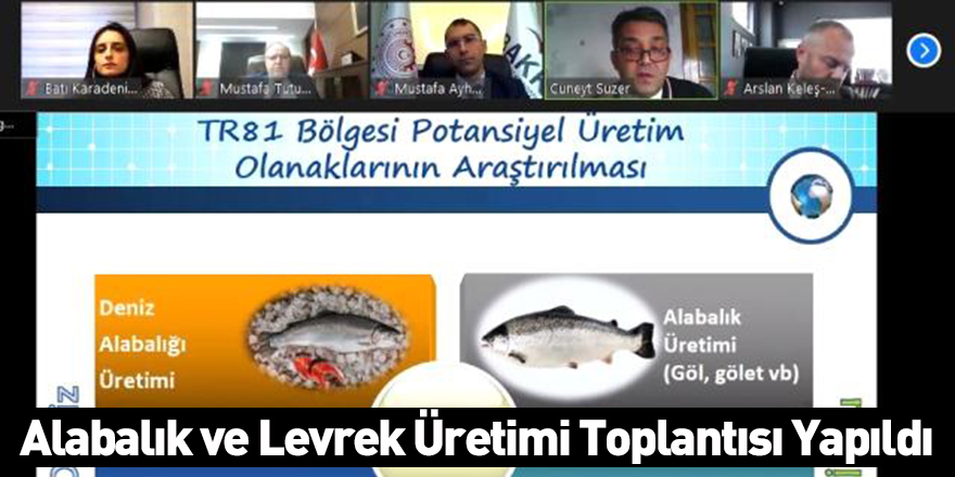 Alabalık ve Levrek Üretimi Toplantısı Yapıldı