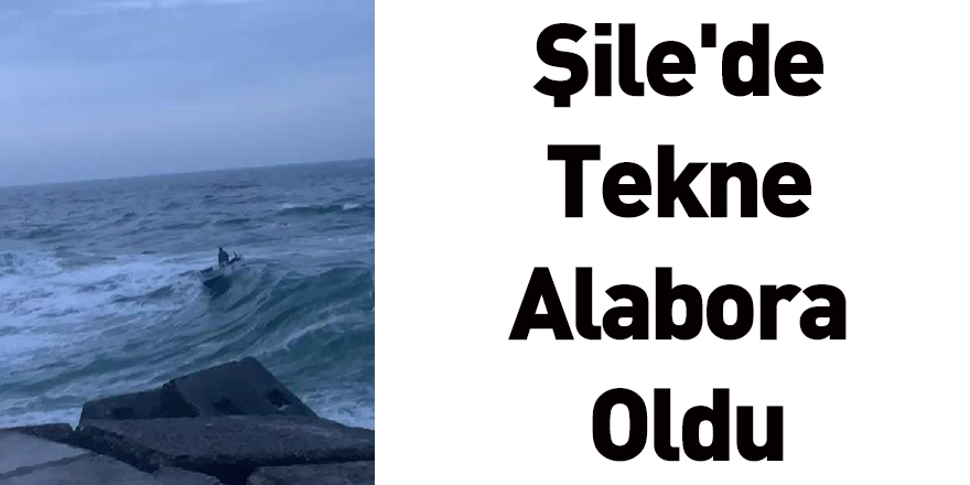 Şile'de Tekne Alabora Oldu