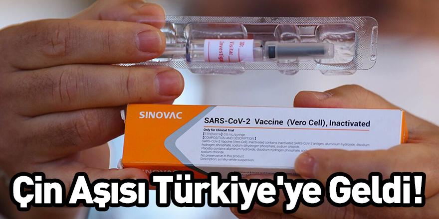 Çin Aşısı Türkiye'ye Geldi!