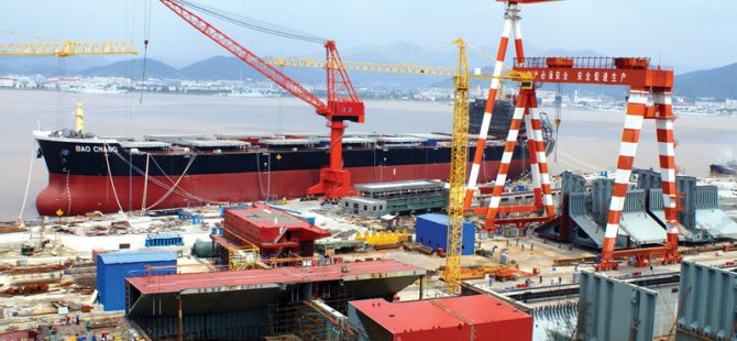 Çin'in gemi yapımı yılın ilk sekiz ayında %18,1 azaldı