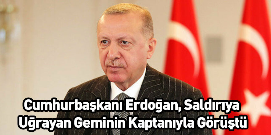 Cumhurbaşkanı Erdoğan, Saldırıya Uğrayan Geminin Kaptanıyla Görüştü