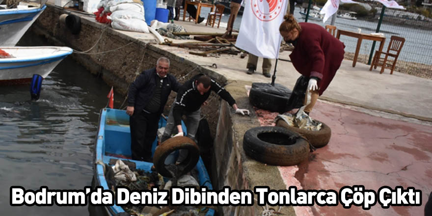 Bodrum’da Deniz Dibinden Tonlarca Çöp Çıktı