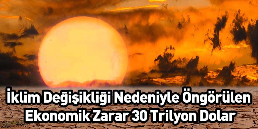 İklim Değişikliği Nedeniyle Öngörülen Ekonomik Zarar 30 Trilyon Dolar