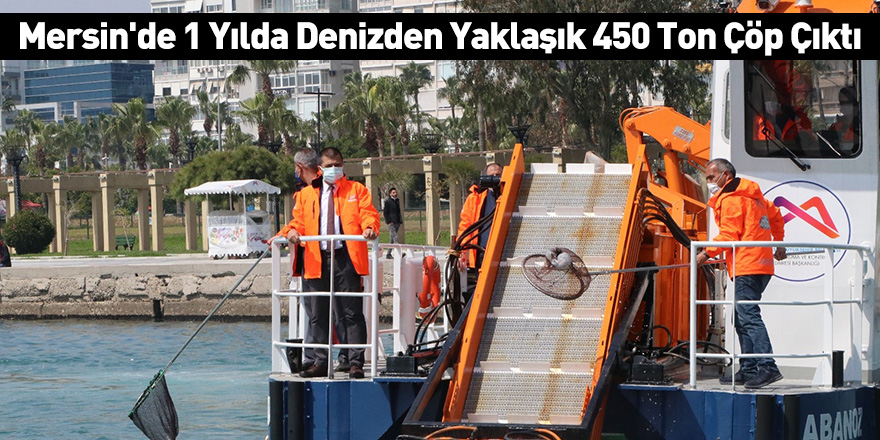 Mersin'de 1 Yılda Denizden Yaklaşık 450 Ton Çöp Çıktı
