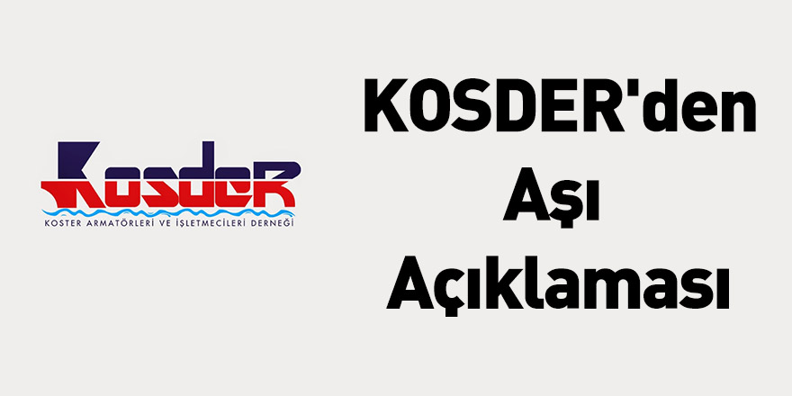 KOSDER'den Aşı Açıklaması