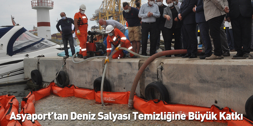 Asyaport’tan Deniz Salyası Temizliğine Büyük Katkı