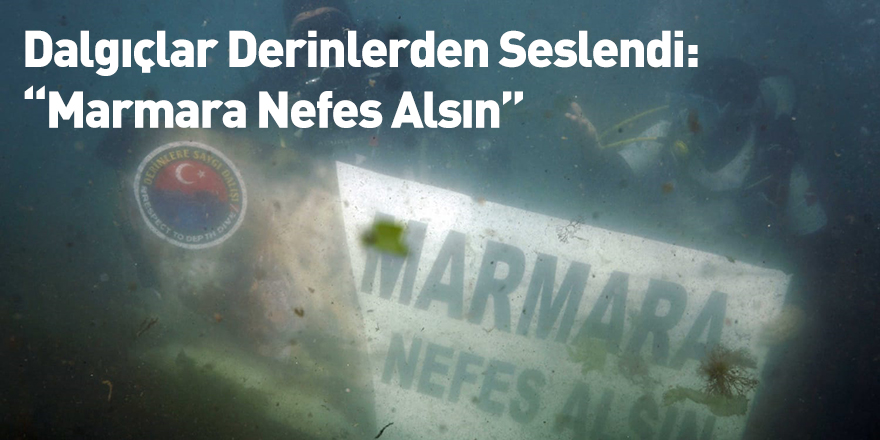 Dalgıçlar Derinlerden Seslendi: “Marmara Nefes Alsın”