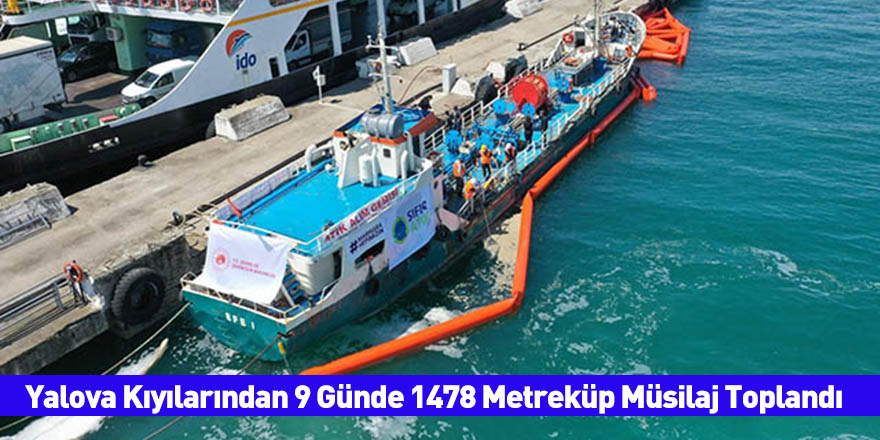 Yalova Kıyılarından 9 Günde 1478 Metreküp Müsilaj Toplandı