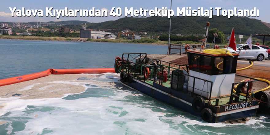 Yalova Kıyılarından 40 Metreküp Müsilaj Toplandı