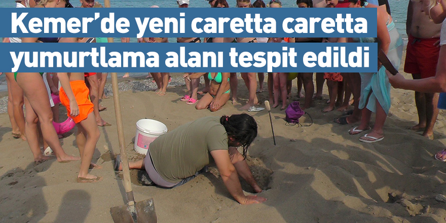 Kemer’de yeni caretta caretta yumurtlama alanı tespit edildi