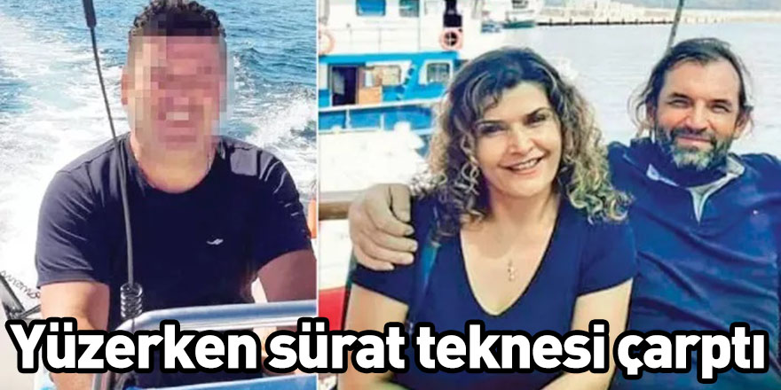 Yüzerken sürat teknesi çarptı