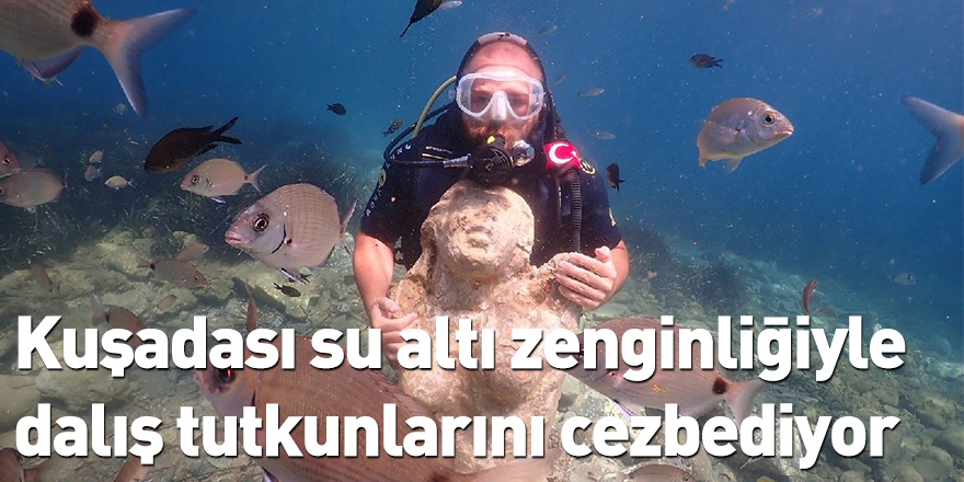 Kuşadası su altı zenginliğiyle dalış tutkunlarını cezbediyor