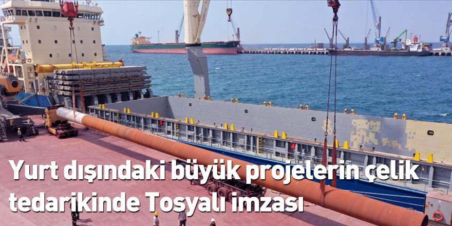 Yurt dışındaki büyük projelerin çelik tedarikinde Tosyalı imzası