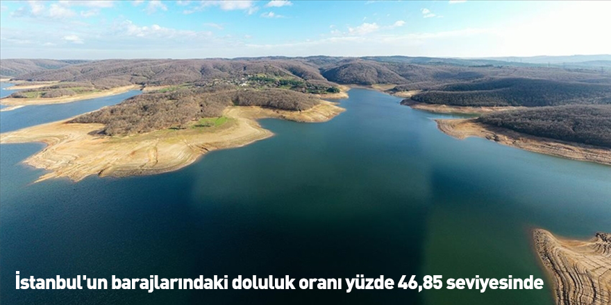 İstanbul'un barajlarındaki doluluk oranı yüzde 46,85 seviyesinde