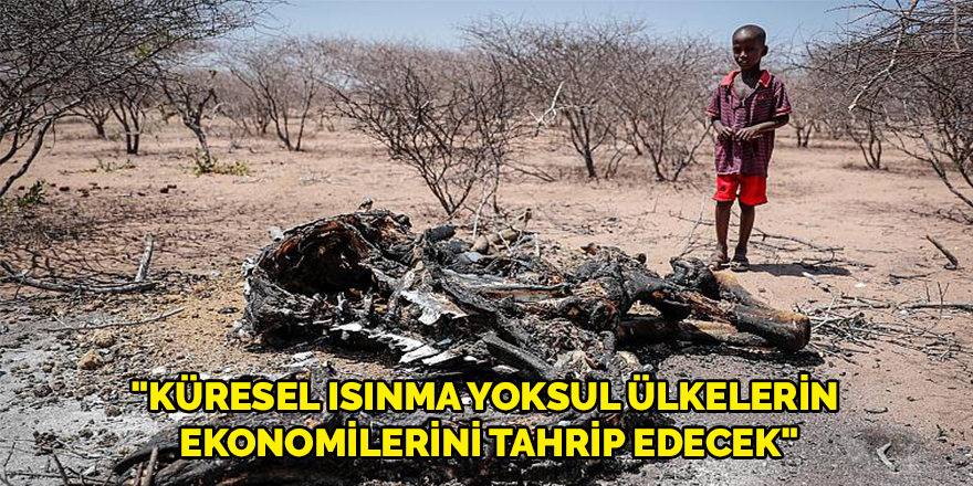 "Küresel ısınma yoksul ülkelerin ekonomilerini tahrip edecek"