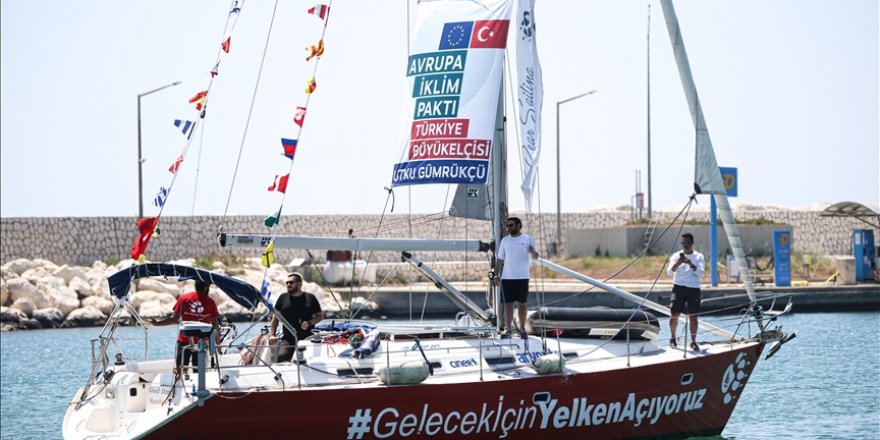 İklim Değişikliğine Dikkati Çekmek İçin Yelken Açan Denizciler, Mersin'e Ulaştı