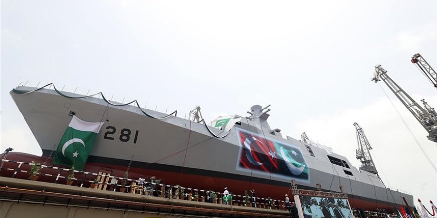 Pakistan MİLGEM Projesi'nin Üçüncü Gemisi Denize İniyor
