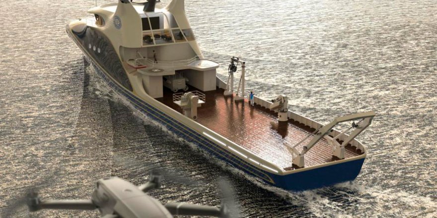 Otonom Drone Gemisi Suya İniyor