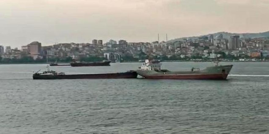 İstanbul'da İki Kuru Yük Gemisi Çatıştı