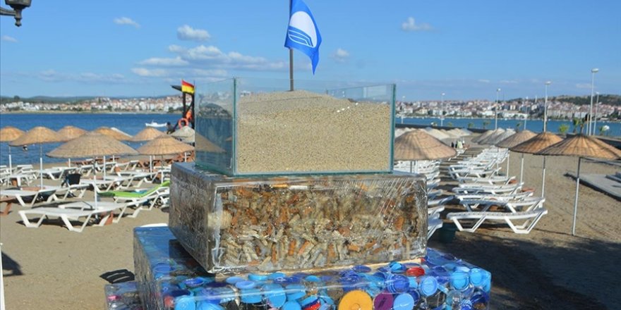 Ayvalık'ta 'Büyük Deniz Çöpleri Anıtı' Sergilenmeye Başlandı