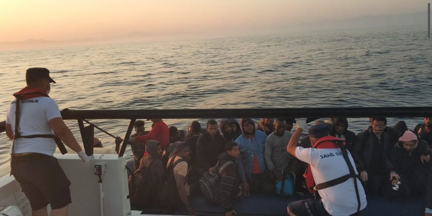 İzmir ve Aydın Açıklarında 93 Düzensiz Göçmen Yakalandı