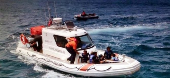 Ayvalık açıklarında göçmen teknesi battı
