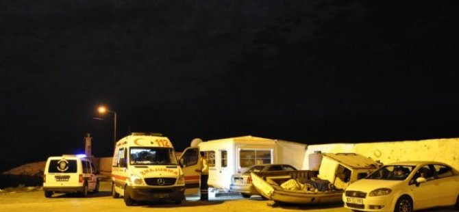 Silivri'de balıkçı teknesi albora oldu