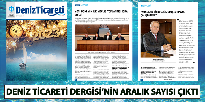 Deniz Ticareti Dergisi’nin Aralık Sayısı Çıktı