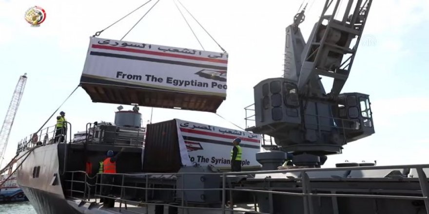 Mısır, Türkiye ve Suriye'deki Depremzedelere Yardım Gönderdi