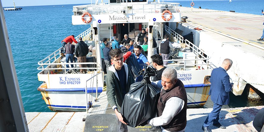 Sisam Adası'ndan Depremzedelere Yardım