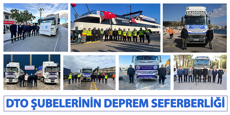 İMEAK DTO Şubelerinin Deprem Seferberliği