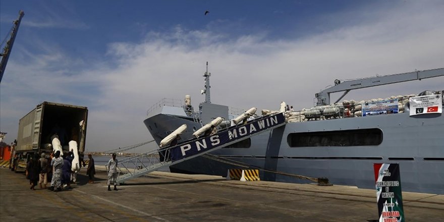 Pakistan'dan Türkiye'deki Depremzedelere Yardım Taşıyan 3. Gemi Yola Çıktı