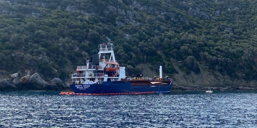 Karaya Oturan Happy Aras Gemisinin Etrafı tedbir Amaçlı Bariyerle Çevrildi