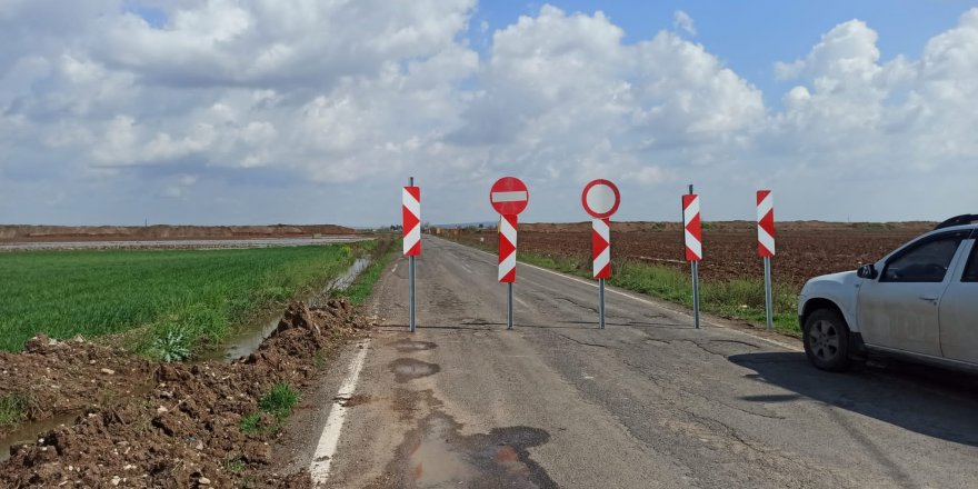 Selde Tahrip Olan Akçakale-Suruç Kara Yolunun Bir Bölümü Ulaşıma Kapatıldı