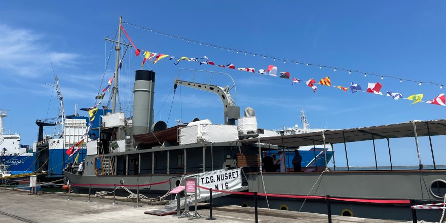TCG Nusret N-16 Müze Gemisi Samsun'da Ziyarete Açıldı
