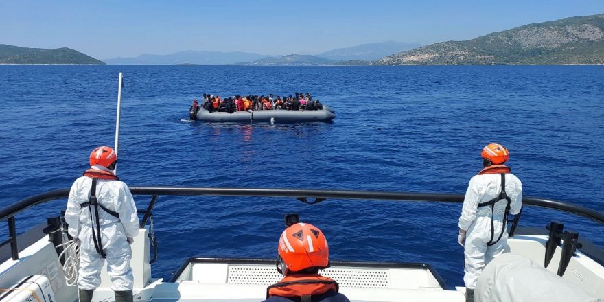 Aydın Açıklarında 58 Düzensiz Göçmen Kurtarıldı