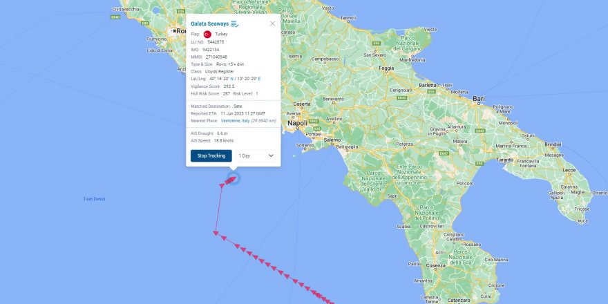 Operasyonla Kurtarılan Türk Gemisi Yoluna Devam Ediyor