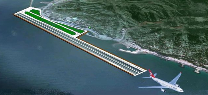Türkiye'nin ikinci denize dolgu havalimanı