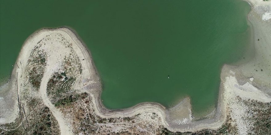 Türkmenli Göleti'nin Su Seviyesi Kuraklık Nedeniyle Düştü