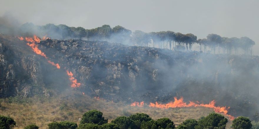 Sicilya Adası'nda Orman Yangınları ile Savaşıyor