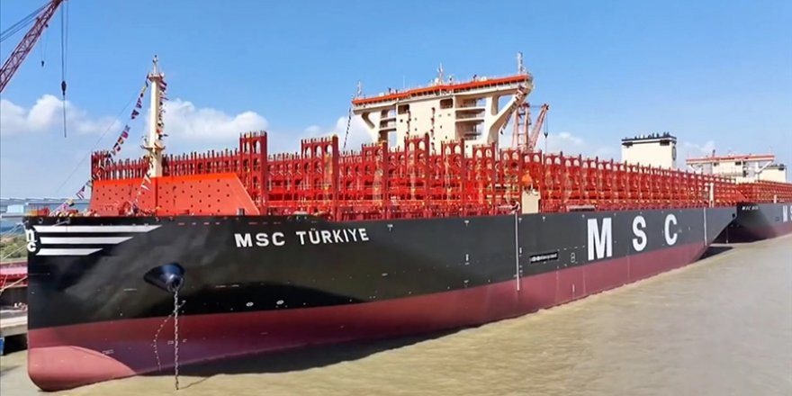 Dünyanın En Büyük Konteyner Gemilerinden Birine "Türkiye" Adı Verildi