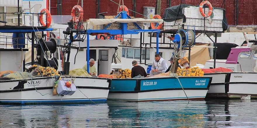 Tekirdağlı Balıkçılar Ağ Atmak İçin Poyrazın Dinmesini Bekliyor
