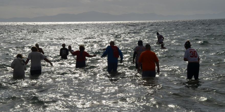 Didim’de Sokak Hayvanları İçin Denize Girdiler