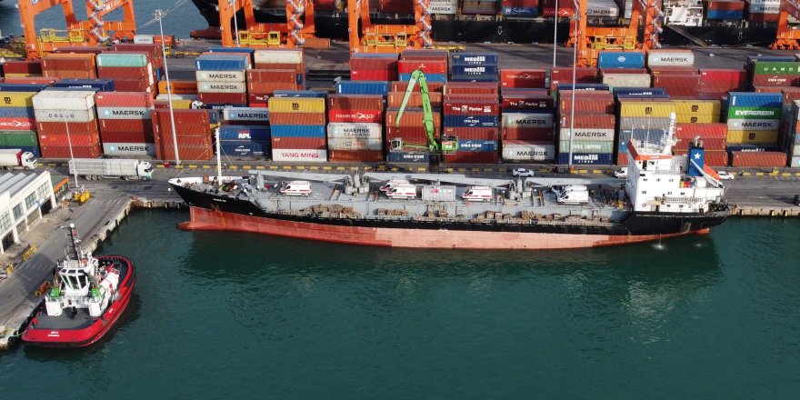 Türk Kızılay'ının Gazze’ye Bin 500 Tonluk 3'üncü Yardım Gemisi Uğurlandı