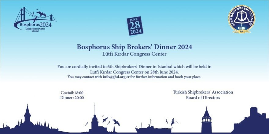 GBD Bosphorus Shipbrokers Dinner’a Hazırlanıyor