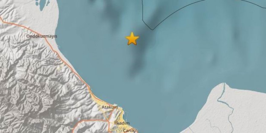 Samsun’da 4 Büyüklüğünde Deprem